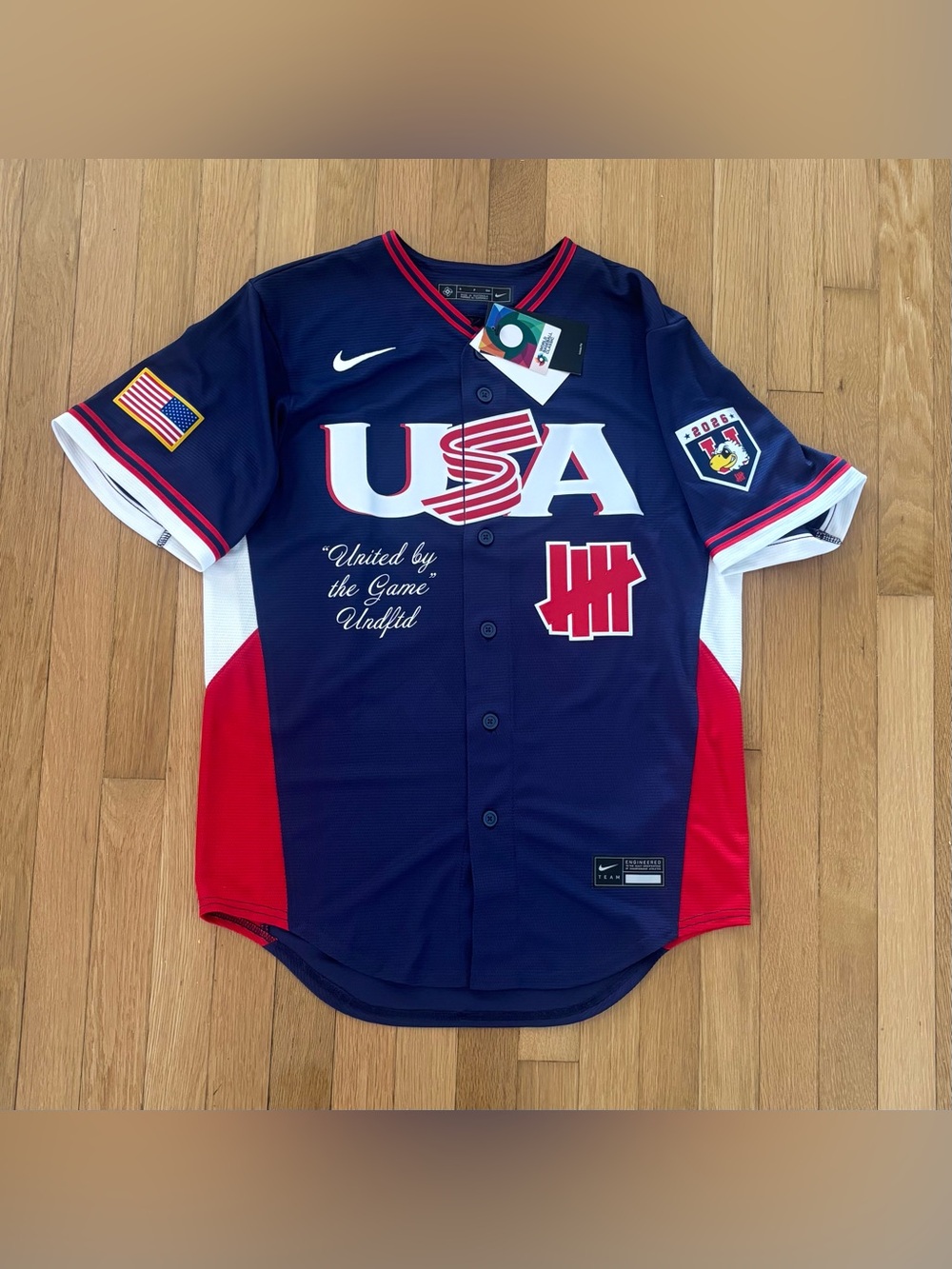 Nike Undefeated USA Baseball Jersey Men S 2026 World Baseball Classic WBC UNDFTD